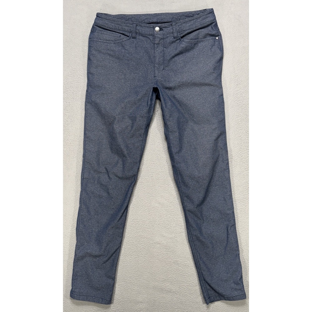 Lululemon ABC 5 Pocket Pants Men 33x32 Gray Althleisure Classic Trousers Comfort